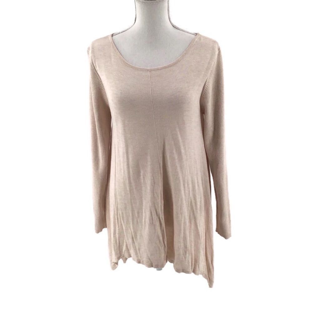 Belldini Round Neck Ribbed Long Sleeve Sweater L